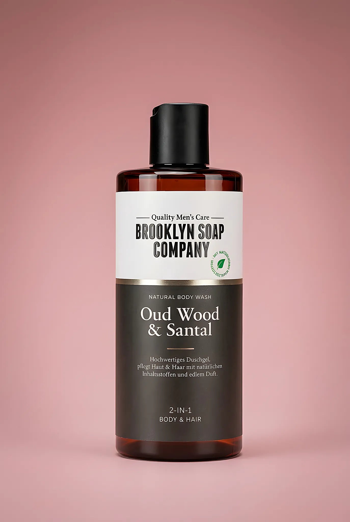2 În 1 Oud Wood & Santal — Gel de dus barbati | Brooklyn Soap Company