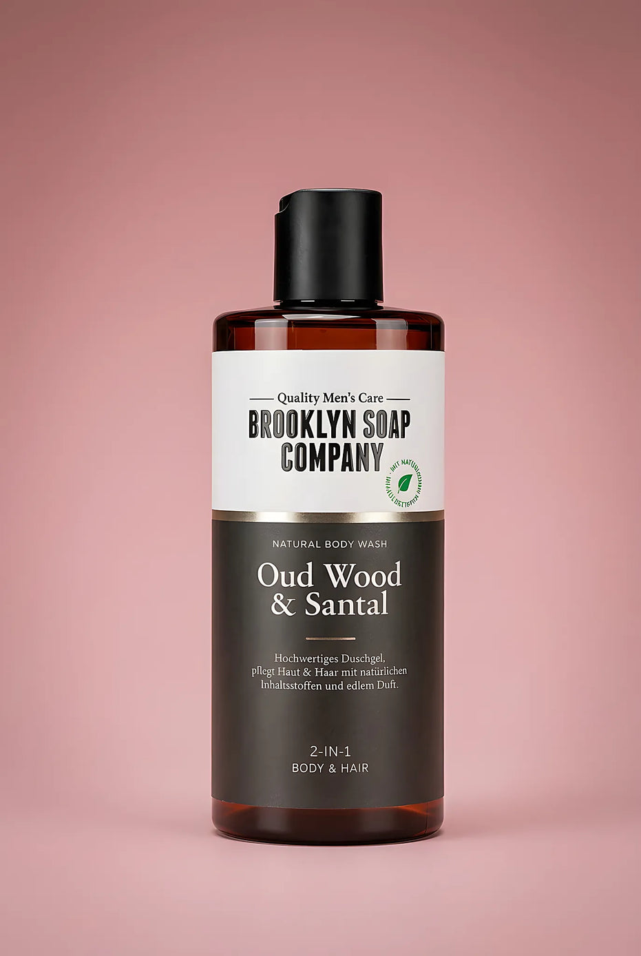 2 În 1 Oud Wood & Santal — Gel de dus barbati | Brooklyn Soap Company