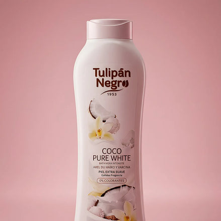 Coco Pure White 650 ml — Gel de duș | Tulipan Negro