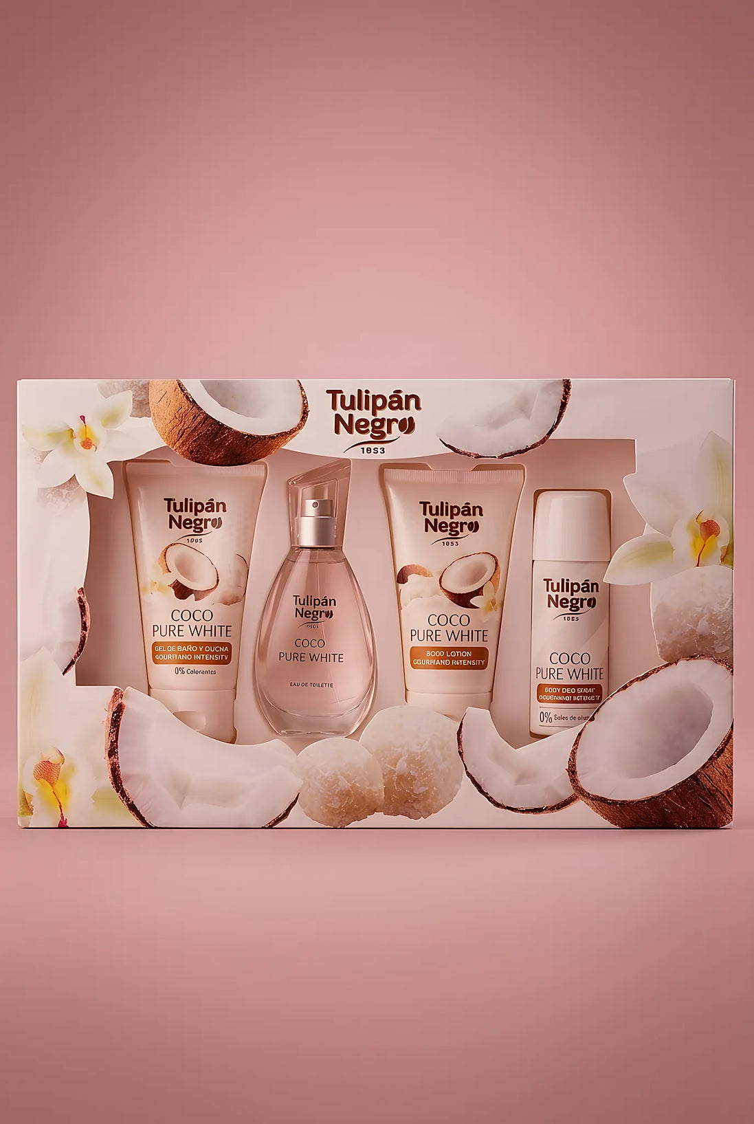 Coco Pure White — Set cadou | Tulipan Negro